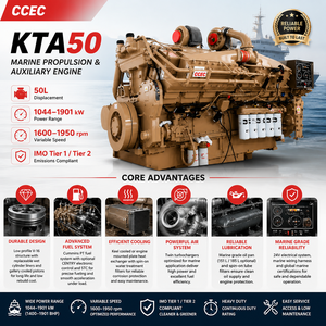 Motor Diésel Marino SCDC CCEC Original Cummins KT50 KTA50-M2 1800HP 1900RPM <span class=keywords><strong>V16</strong></span> 50L Tier 1/2 para Remolcadores y Barcos <span class=keywords><strong>de</strong></span> Trabajo - Product Image 2