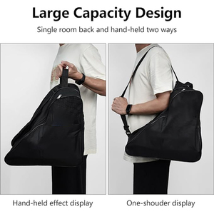 Zapatos de patinaje sobre ruedas de tamaño Universal personalizados de fábrica, bolsas de hoja de almacenamiento, <span class=keywords><strong>bolsa</strong></span> de patín de hielo transpirable con correa de hombro ajustable - Product Image 5