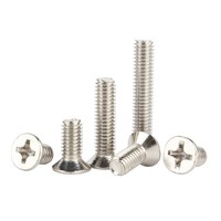 Vis de machine à tête fraisée plate Phillips nickelées M2, M2.5, M3, M3.5, M4, M4.5, M5.5 pour l'assemblage de produits électroniques