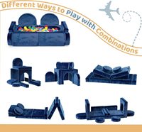 12 Stück Modular Kids Play Couch Cabrio Kleinkind Schnitts ofa Wasch bares, langlebiges Schaum boden kissen für Kinderspiel zimmer