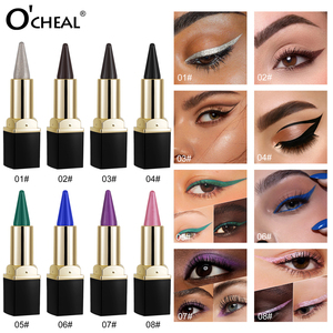 Long Lasting Vegan Colored Gel Eyeliner Pencil <b>Smudge</b> Proof Waterproof Eyeliner Easy Apply Best Blue Fine Tip Eye Liner Pen - Product Image 5