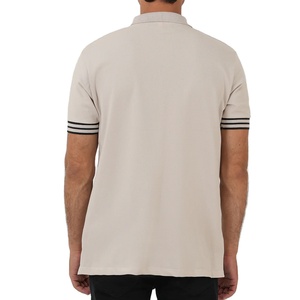 เสื้อโปโลผ้าฝ้ายออร์แกนิกของผู้ชายเสื้อโปโลสีทึบสั้นเป็นมิตรต่อสิ่งแวดล้อม - Product Image 6