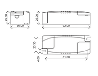 EAGLERISE Alimentation LED 12,6W AC100-277V 50/60Hz 250/280/300mA Transformateur d'éclairage à courant constant pour panneau lumineux
