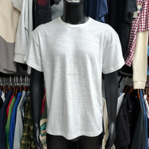 T-shirt in cotone slub personalizzata di alta qualità Squirorkop, tessuto leggero e traspirante, vestibilità oversize squadrata, stile vintage - Product Image 1