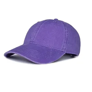 قبعة هيب هوب دينم مميزة ملونة مخصصة مغسولة قبعات للتزلج بالطرق بسعر الجملة