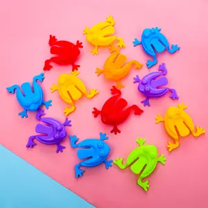 Plastic Jumping Frog Jumping Frog Children's Educational Toy Classic Nostalgic Toy