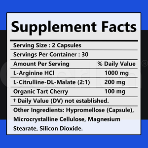 Cápsulas de L-Arginina con Sabor a Cereza Ácida a Precio de Fábrica, Apoyo para la Resistencia, Energía y Músculo, Suplementos Deportivos de L-Arginina - Product Image 4