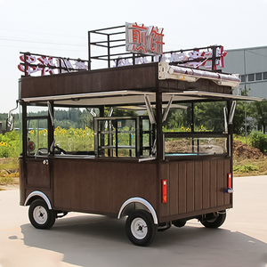 Furgone Mobile per Waffle, Auto Elettrica per Vendita Ambulante, Rimorchio BBQ, Camion per Tacos, Chiosco Pizza, Roulotte Alimentare, Carretto Alimentare in Legno - Product Image 3