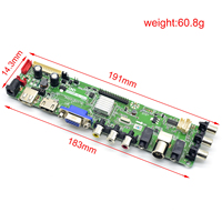 Placa base personalizada, placa base de TV universal, de 2 pulgadas de placa de montaje TV, placa de PCB de TV Led inteligente