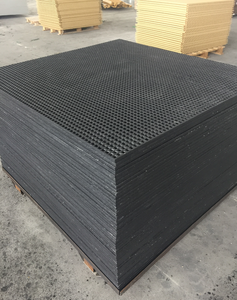 एंटी स्लिप फाइबरग्लास मिनी मेश ग्राटिंग 19*19*38 मिमी चराई सतह के साथ - Product Image 1