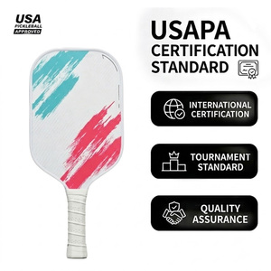 Paleta de Pickleball de Fibra de Vidrio Duradera al por Mayor de Fábrica, Nucleo Panal Ligero, Duradero y con Agarre Antideslizante para Jugadores Principiantes - Product Image 1