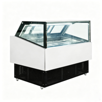 Machine à glace artisanale professionnelle en acier inoxydable pour les boutiques de desserts