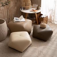 Tabouret moderne en bois de frêne massif, écologique, avec pieds en métal, empilable, chaise de salle à manger ronde pour petit salon