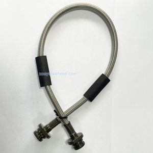 <span class=keywords><strong>Tuyau</strong></span> <span class=keywords><strong>de</strong></span> <span class=keywords><strong>frein</strong></span> flexible en Ptfe tressé en acier inoxydable 3an An-3 et acier avec raccords <span class=keywords><strong>de</strong></span> placage vert <span class=keywords><strong>olive</strong></span> - Product Image 2