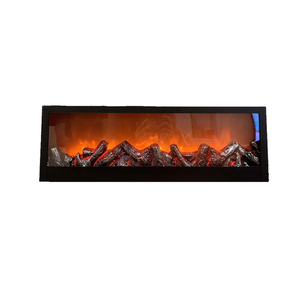 Chimenea Eléctrica con Control Remoto, Diseño Contemporáneo para Montar en la Pared, Marco Metálico, Calefacción Interior para Sala de Estar - Product Image 1