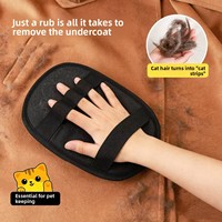 Gant électrostatique en polyester pour enlever les poils d'animaux, idéal pour les poils de chat et de chien sur la literie et les canapés ; lavable et réutilisable, Jiangxi