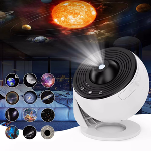 13 en 1 HD Films Led chambre décor veilleuses bureau planétarium lampe 360 Rotation météore galaxie étoile projecteur - Product Image 1