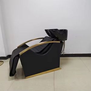 Fauteuil de lavage électrique pour cheveux, lit de shampoing, station de lavage dorsale pour salon, poste de massage et de shampoing - Product Image 5