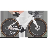 Nouveau Vélo de Route en Fibre de Carbone Twitter Gravel V3 RS-24 Vitesses, Freins à Disque Hydrauliques, Axe Traversant, 700*40C, Prix Abordable