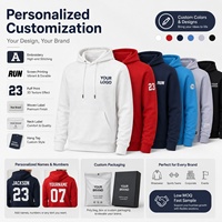 Sudadera con Capucha Unisex con Logotipo Personalizado, Tela Técnica Suave Premium, Sudadera con Capucha Lisa para Impresión, Uniforme de Equipo, OEM, Venta al Por Mayor