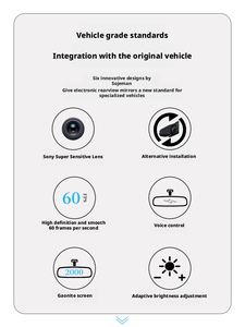 Split-type Dedicated Electronic Streaming Rearview Mirror <strong>Dash</strong> <strong>Cam</strong> for <strong>Xiaomi</strong> SU7/YU7/SU7 Ultra - Product Image 3