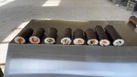 Ligne de production de sushis entièrement automatique haute efficacité Hengyuan, machine à faire des sushis commerciale, ensemble complet certifié CE, 2000-8000 pièces/heure