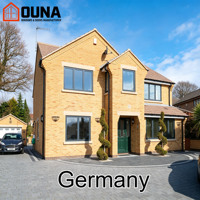 Ventana Fija de Aluminio con Certificación CE del Proyecto OUNA Alemania, Vidrio Templado Resistente a Impactos de Huracanes, Eficiente Energéticamente