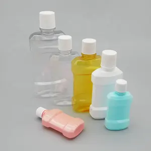 Botol Obat Kumur Pet Kualitas Tinggi 100Ml 500Ml Botol Plastik dengan Tutup