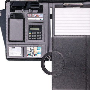 Đa Chức Năng Tập Tin Tài Liệu Top Grade Kinh Doanh Tài Liệu Dây Kéo Túi Với Notepad Và Máy Tính - Product Image 3