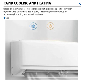 Aire Acondicionado Split de Pared con Inversor, Refrigeración y Calefacción para el Hogar, Ahorro de Energía, Control Remoto, Aire Acondicionado de Pared para Habitación - Product Image 2