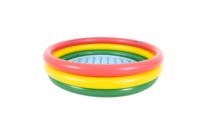 Sunclub 17218 Aufblasbarer Baby pool Bunter 3-Ring-Pool 100cm * 22cm Aufblasbares Plastikstrand-Sommers pielzeug für Kinder