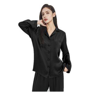 Pigiama da Donna 2025, Set Alla Moda a Maniche Lunghe, Classico Scollo a V, Morbido <span class=keywords><strong>100</strong></span>% Seta di Gelso, Lussuoso per Casa e Interni - Product Image 6