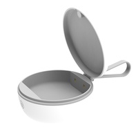 Boîte de rangement portable pour prothèses dentaires à piles avec stérilisateur UV et quatre lampes LED pour l'entretien des appareils de rétention – Fourniture OEM