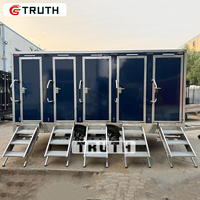 Remorque de toilettes de luxe Truth Outdoor pour mariages en bord de mer, fêtes en plein air, toilettes portables, toilettes mobiles sur remorque