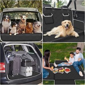 Wholesale Waterproof Oxford <b>Dog</b> <b>Car</b> Seat Cover Backseat Mat Nonslip Durable <b>for</b> SUV Truck Travel Camping Cargo Liner - Product Image 3