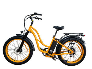 QUEENE/26*4.0 gros pneu plage cruiser Bas jusqu'à scrambler vélo électrique ville ebike avec 26*4.0 gros pneu - Product Image 3