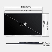 PC tout-en-un avec écran tactile PCAP de 65 pouces avec processeur i7 pour les présentations scolaires