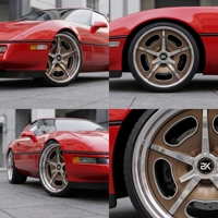 Jantes Bku forgées en 2 parties 5x120.65 pour Chevrolet Corvette C4 C1 C2 C3, jantes en alliage personnalisées de 18, 19 et 20 pouces