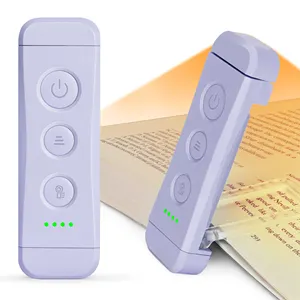 Glucosent Portable Eye Protection Dimmable Usb Rechargeable Mini Clip Book Reading Light Lamp Led Bookmark Reading Light