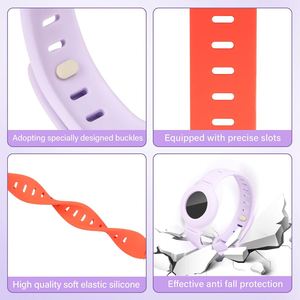 Bracelet de montre Airtag, étui en silicone pour Apple Airtag, support de bracelet de montre protecteur anti-perte pour animaux de compagnie et enfants - Product Image 3