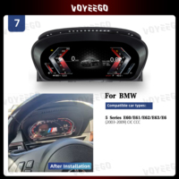 Voyeego 12.3 pouces voiture Smart LCD tableau de bord compteur de vitesse multimédia tableau de bord pour BMW série 5 LCD Instrument