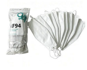 หน้ากากสีขาว <span class=keywords><strong>KF94</strong></span> สไตล์เกาหลี หน้ากาก <span class=keywords><strong>KF94</strong></span> ระบายอากาศได้ดี ป้องกันฝุ่น PM2.5 พร้อมคลิปหนีบจมูก - Product Image 1