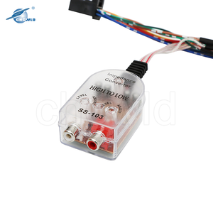 Коннектор RCA 12 В высокого и низкого уровня, автомобильный стереофонический аудио-импедансный преобразователь, жгут проводов - Product Image 1