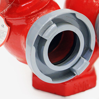 Hydrant d'incendie intérieur en fonte ductile rouge vertical pour équipement d'extincteur