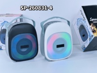 Haut-parleur Bluetooth portable RGB 5W, mini haut-parleur sans fil étanche pour l'extérieur, prend en charge BT TF USB AUX FM TWS, charge Type-C