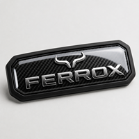 Emblème de voiture personnalisé en fibre de carbone, motif noir mat chromé, lettres personnalisées, logo en forme de barre, autocollant auto, tuning OEM ODM