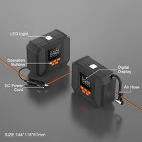 Portable Corded Tyre Inflator Smart Digital Air Pump Fast Inflation Auto Tire Pump With LED Emergency Light