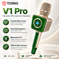 TOSING V1 Pro Kabelloses Karaoke-Mikrofon mit Bluetooth und TWS Duet Singing für Hauspartys und Unterhaltung