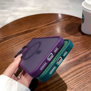 Ốp điện thoại iPhone 17 16 15 14 13 12 11 Pro Max, chất liệu <span class=keywords><strong>TPU</strong></span> <span class=keywords><strong>PC</strong></span> mềm mại, trong suốt mờ, màu kẹo ngọt, hỗ trợ sạc không dây từ tính cao cấp - Product Image 6