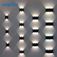 Haute qualité pas cher prix extérieur étanche mural haut et bas lampe murale LED lumineuse